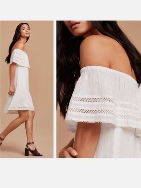 Wilfred Aritzia Emmie off the shoulder Dress